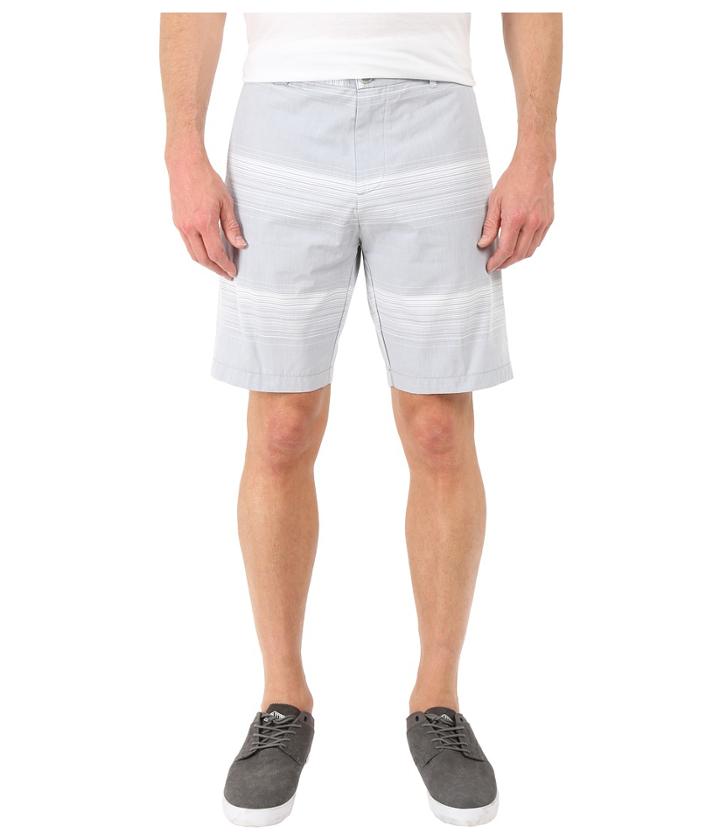 Calvin Klein Horizontal Stripe Short (gray Violet) Men's Shorts