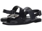 Tory Burch Delaney Embellished Flat Sandal (perfect Navy/perfect Navy) Women's Shoes