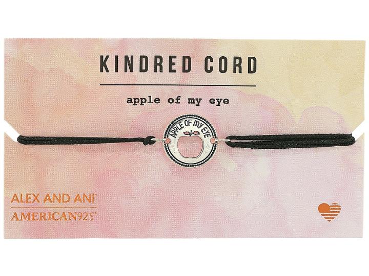 Alex And Ani Cosmic Love Kindred Cord Bracelet (apple Of My Eye Sterling Silver) Bracelet