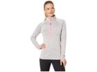 Under Armour Tech 1/2 Zip Twist Top (tetra Gray/mojo Pink/metallic Silver) Women's Sweatshirt