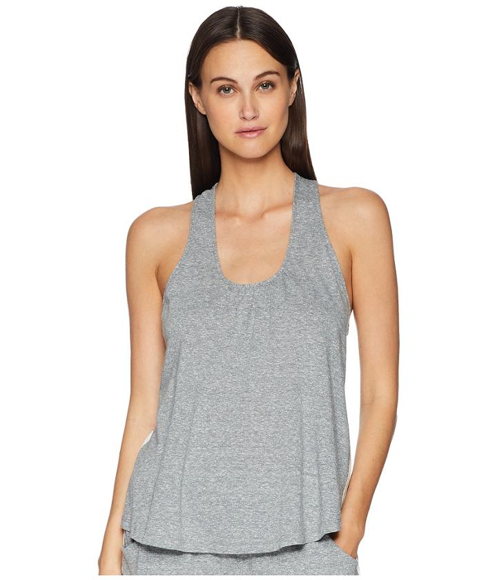 Eberjey Heather Active The Racerback Tank Top (heather Grey) Women's Sleeveless