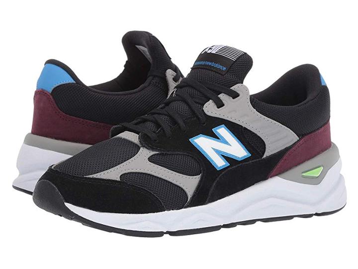 New Balance Classics X90rv1-usa (black/light Cobalt) Men's Shoes