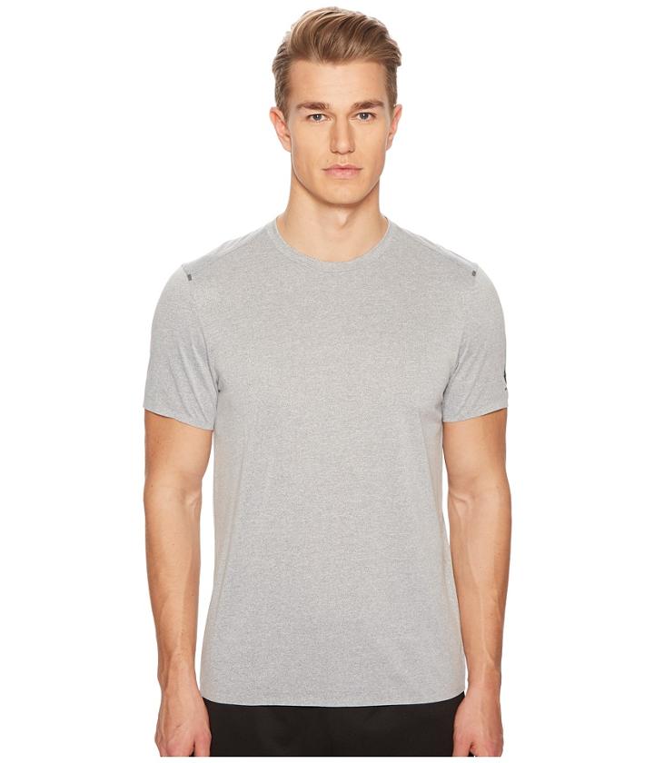 Belstaff Origins Flux Technical Jersey Tee Shirt (grey Melange) Men's T Shirt