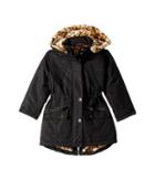 Urban Republic Kids Ballistic Anorak With Faux Fur Lining (toddler) (black) Girl's Coat