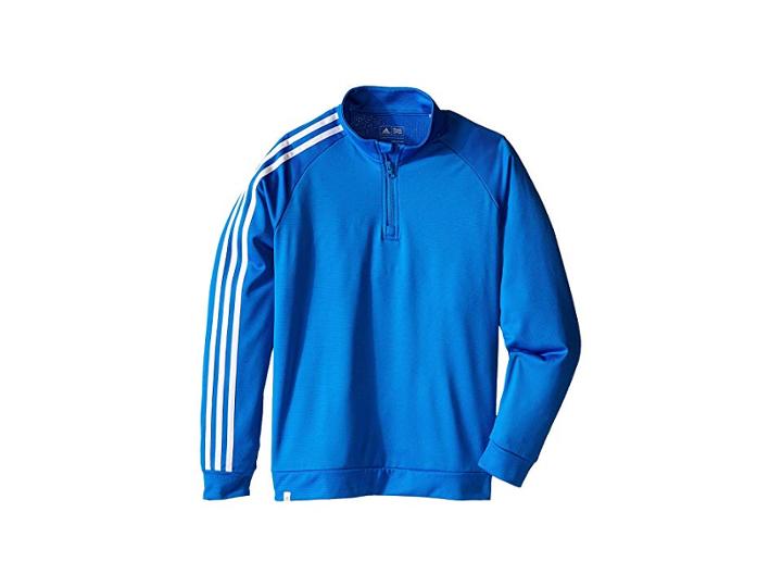Adidas Golf Kids 3-stripes Jacket (big Kids) (orange/shock Blue) Boy's Coat