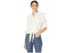Juicy Couture Tie Front Shirting Top (angel) Women's Blouse