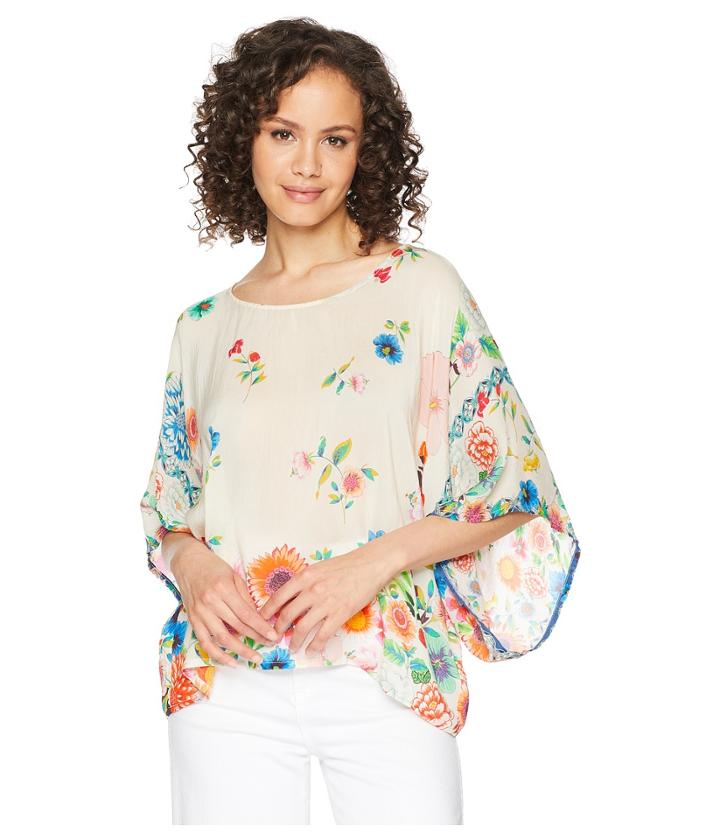 Johnny Was Malakye Cropped Top (multi B) Women's Clothing