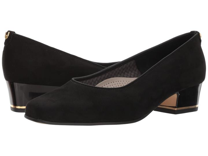 Ara Gada (black Microsuede) Women's 1-2 Inch Heel Shoes