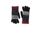 Steve Madden Multi Stripe Purl Knit Gloves (red) Extreme Cold Weather Gloves
