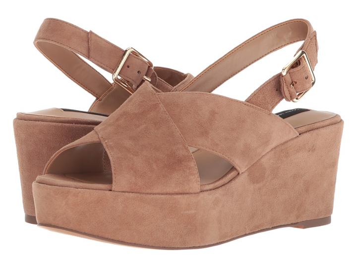 Steven Sol (tan Suede) Women's Wedge Shoes