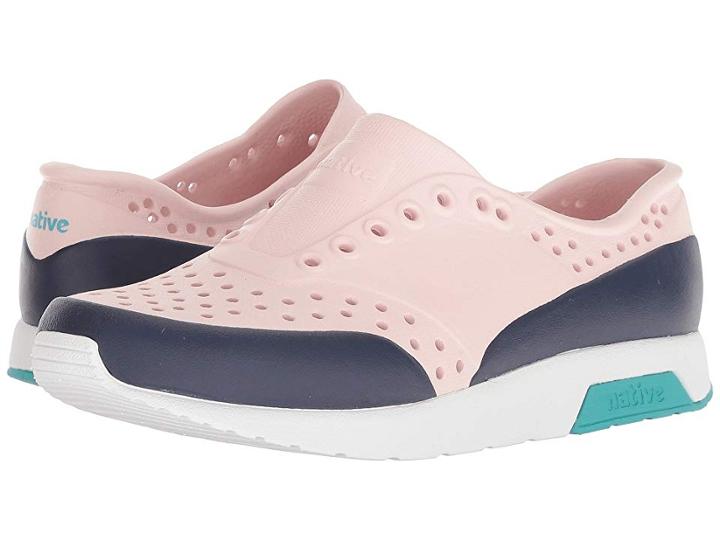 Native Kids Shoes Lennox Block (little Kid) (cold Pink/shell White/glacier Green/regatta Blue) Girls Shoes