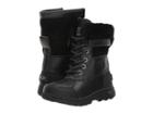 Ugg Kids Butte Ii (toddler/little Kid/big Kid) (black Leather) Kids Shoes