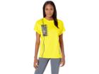 Puma Graphics Elongated Tb Tee (blazing Yellow) Women's Clothing