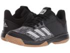 Adidas Kids Ligra 6 Volleyball (little Kid) (black/silver/white) Kids Shoes