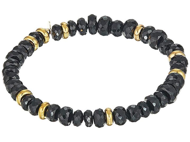 Shashi Joe Gemstone Bracelet (black/gold) Bracelet