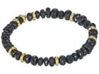 Shashi Joe Gemstone Bracelet (black/gold) Bracelet