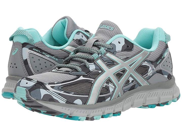 Asics Gel-scram(r) 3 (stone Grey/silver/aruba Blue) Women's Running Shoes