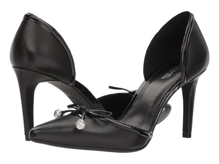 Michael Michael Kors Gia Flex Pump (black Vachetta/patent) High Heels