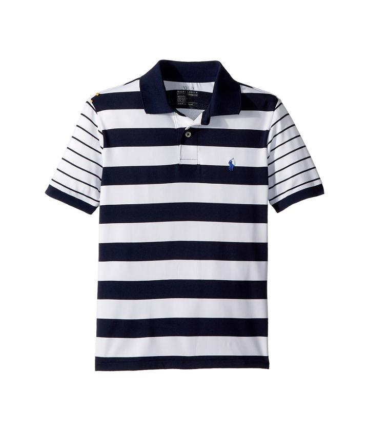 Polo Ralph Lauren Kids Moisture-wicking Polo Shirt (big Kids) (newport Navy) Boy's Clothing