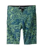 Volcom Kids Logo Plasm Mod Boardshorts (big Kids) (strobe Green) Boy's Swimwear