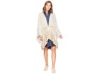 Calvin Klein Marled Tie Shawl (heathered Almond) Women's Clothing