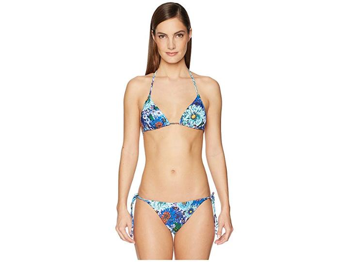 Mary Katrantzou Triangle Bikini Set (turquoise) Women's Swimwear Sets