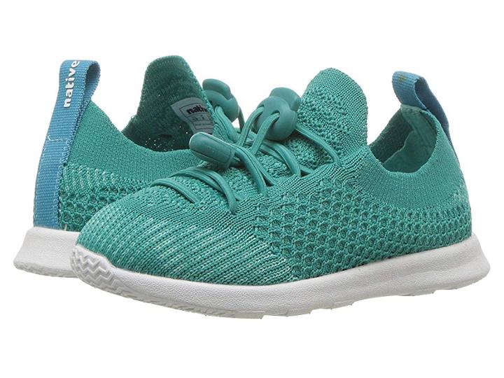 Native Kids Shoes Ap Mercury Liteknit (toddler/little Kid) (glacier Green/shell White 1) Kids Shoes
