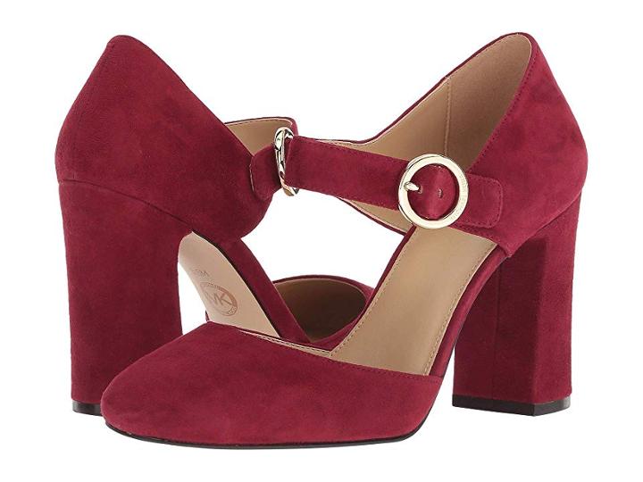 Michael Michael Kors Alana Closed Toe (maroon) Women's Shoes