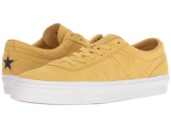 Converse Skate One Star(r) Cc Pro Suede Ox (desert Marigold/turmeric Gold/white) Skate Shoes