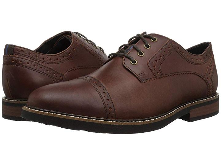 Nunn Bush Overland Cap Toe Oxford With Kore Walking Comfort Technology (rust) Men's Lace Up Cap Toe Shoes