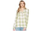 Cruel Long Sleeve Rayon Pintuck Tunic (green) Women's Clothing