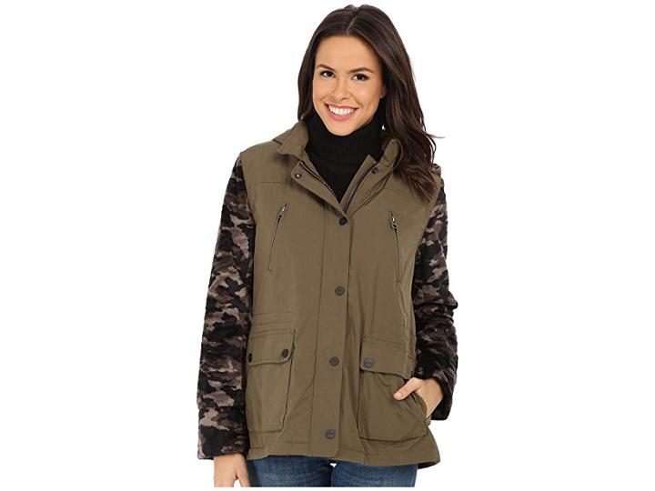 Sanctuary Field Jacket (brushed Camo) Women's Coat