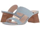 Nine West Churen 40th Anniversary Slide Sandal (light Blue Leather) Women's Sandals