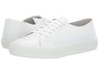 Superga 2750 Rawcutleatheru (white Leather) Women's Lace Up Casual Shoes