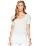 Lole Libia Top (clearly Aqua Heather Stripes) Women's Clothing