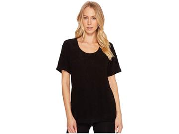 N By Natori Terry Lounge Top (black) Women's Pajama