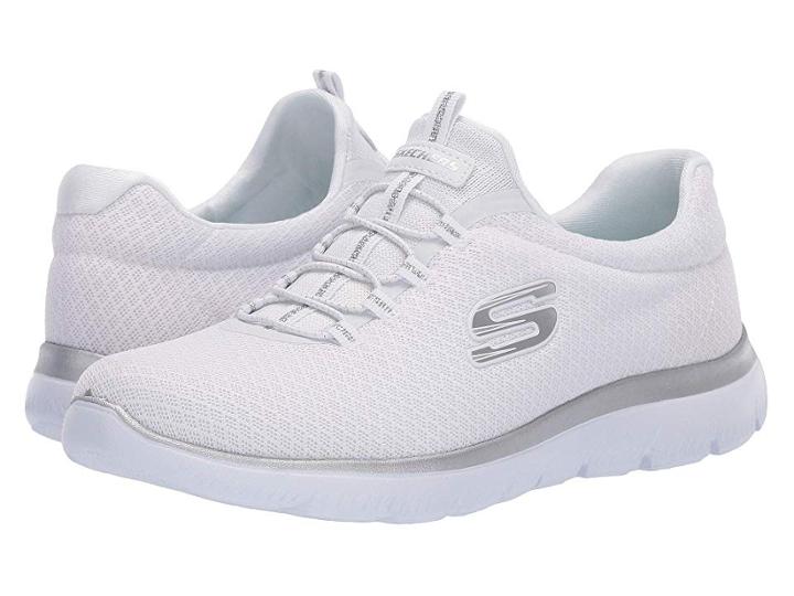 Skechers Summits (white/silver) Women's Shoes