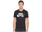 Nike Sb Sb Logo Tee (black/black/white) Men's T Shirt