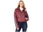 Juicy Couture Jxjc Repeat Snap Off Sleeve Puffer Jacket (in Juicy We Trust) Women's Clothing