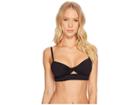 Lauren Ralph Lauren Beach Club Twist Cut Out Bra Top (black) Women's Swimwear