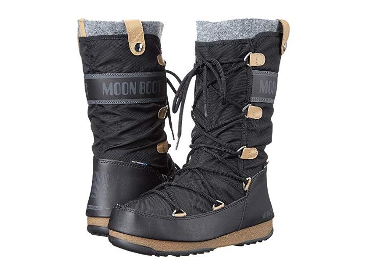 Tecnica Moon Boot(r) Monaco Felt (black) Women's Cold Weather Boots