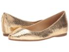 Michael Michael Kors Mira Flat (pale Gold) Women's Flat Shoes