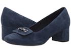 Clarks Tealia Gia (navy Suede) Women's 1-2 Inch Heel Shoes