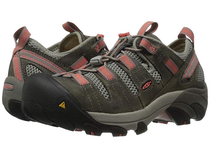 Keen Utility Atlanta Cool Esd Soft Toe (gargoyle/hot Coral) Women's Industrial Shoes