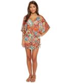 Luli Fama La Bella De Cuba Cabana V-neck Dress (multi) Women's Swimwear