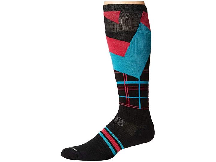 Smartwool Phd(r) Slopestyle Light Elite Plaid (black) Knee High Socks Shoes