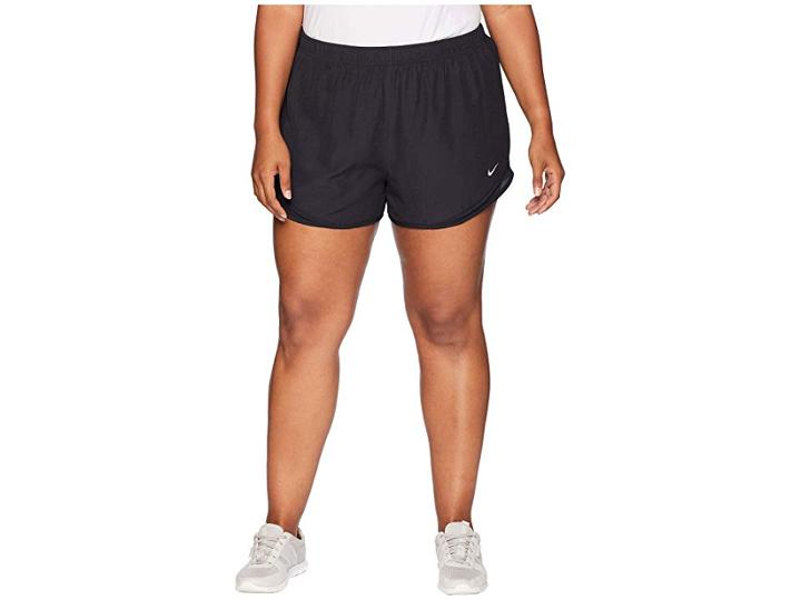 Nike Dry Tempo 3 Running Short (size 1x-3x) (black/black/wolf Grey) Women's Shorts