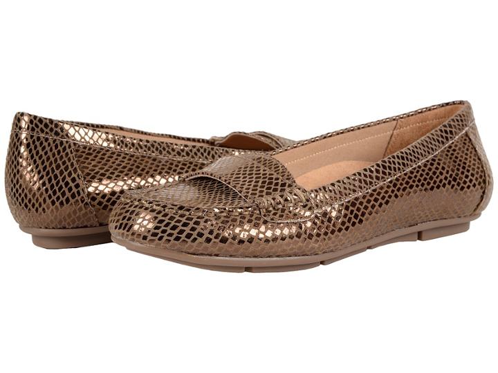 Vionic Larrun (bronze Snake) Women's Flat Shoes