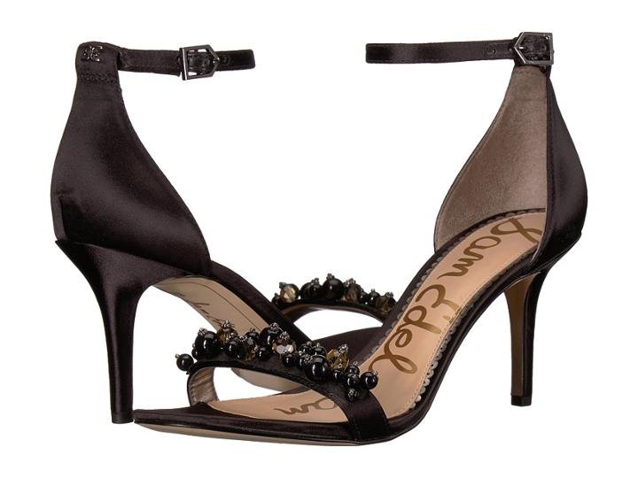 Sam Edelman Platt (black Crystal Satin) Women's Sandals