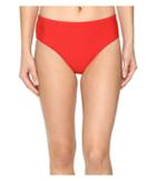 Athena Solids Mid Waist Pants (persimmon) Women's Swimwear